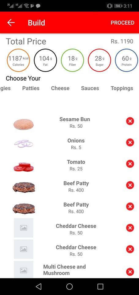 DIY Eatery Order app